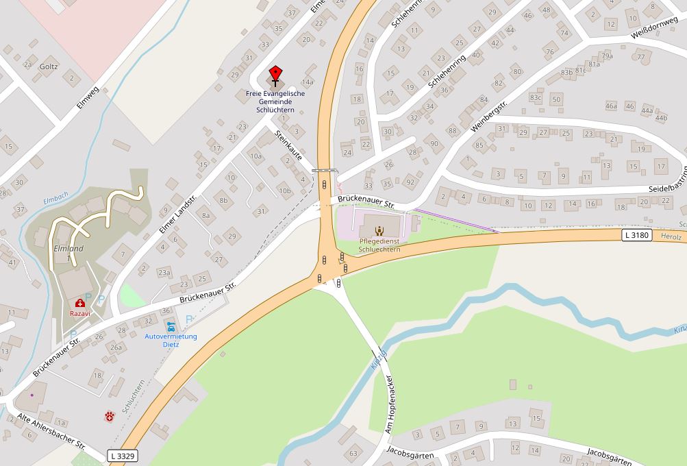 Karte für die Adresse der FeG Schlüchtern
